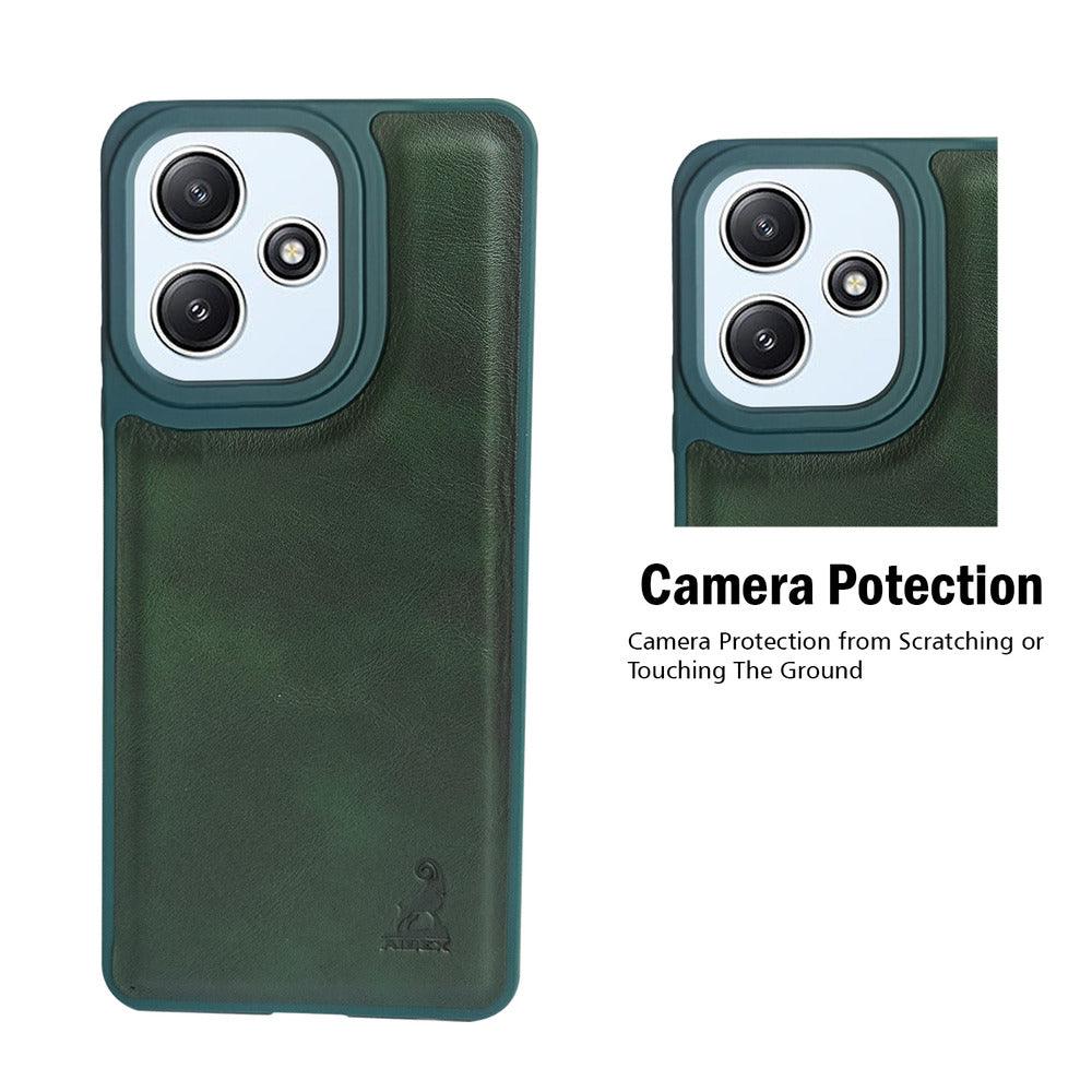 Aibex Shield Back Cover For Xiaomi Redmi 12 5G / Poco M6 Pro | Vegan Leather - Aibex